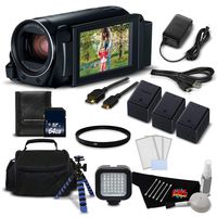 Canon VIXIA HF R82 Full HD Camcorder with 57x Advanced Zoom, 1080P Video, Built-in Wi-Fi/NFC, 3" Touchscreen and DIGIC DV 4 Image Processor Gold Level Bundle