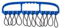 Cable Wrangler - 12 Heavy Duty Bungee Balls for Tools and Wire Management (Blue)