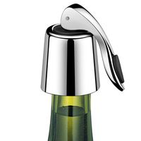 ERHIRY Wine Bottle Stopper Stainless Steel, Wine Bottle Plug with Silicone, Expanding Beverage Bottle Stopper, Reusable Wine Saver, Bottle Sealer Keeps Wine Fresh, Best Gift Accessories (1)