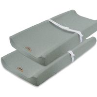 Super Soft and Stretchy Changing Pad Cover 2pk by BlueSnail (Gray)