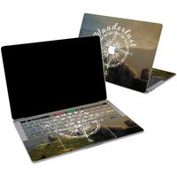 Lex Altern Vinyl Skin for MacBook Air 13 inch Mac Pro 16 15 Retina 12 11 2019 2018 2017 2016 Wanderlust Compass Nature Scenery View Hipster Touch Bar Design Laptop Cover Keyboard Decal Sticker Top