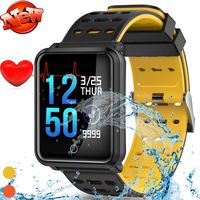 Fitness Tracker Smart Watch with Heart Rate Sleep Monitor HD Screen Smart Bracelet Waterproof Step Calorie Walking Activity Tracker Wrist Watch for Men Women Xmas Holiday Birthday Gifts (Black)