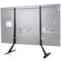 WALI Universal TV Stand Table Top for Most 22 to 65 inch LCD Flat Screen TV, VESA up to 800 by 400mm (TVS001), Black