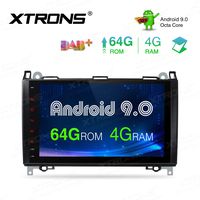 XTRONS 9 Inch Android 9.0 Car Stereo Radio Player Octa Core 4G RAM 64G ROM GPS Navigation Multi-Touch Screen Head Unit Supports Screen Mirroring WiFi OBD2 DVR TPMS for Mercedes Benz W169 W245 W639