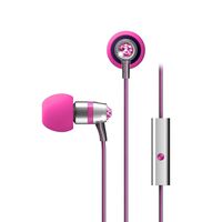 Crystal by MEE audio In-Ear Headphones with Microphone Made with Swarovski Crystals, Pink