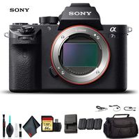 Sony Alpha a7S II Mirrorless Camera ILCE7SM2/B with Soft Bag, Additional Battery, 64GB Memory Card, Card Reader, Plus Essential Accessories
