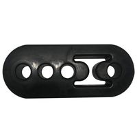 Exhaust Hanger Pipe Rubber Mount Bushing Muffler Insulator Bracket Shock Absorbent 4 Hole Universal