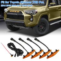Led Amber Grille Lights Kits for Toyota 4Runner TRD Pro 2014 2015 2016 2017 2018 2019,4 PCS Led Lights kit