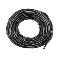 uxcell 2.8mm Flexible Spiral Tube Cable Wire Wrap Manage Cord 22M Length Black