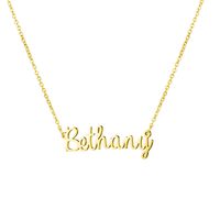 Personalized Name Necklace 18K Gold Plated New Mom Bridesmaid Gift Jewelry for Bethany