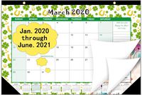 Desk Calendar 2020-2021, 18 Month Calendar Desk from Jan.2020 - June.2021,17" x 11.5" Large Desktop Wall Calendar 2020