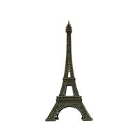 allgala 7" Eiffel Tower Statue Decor Alloy Metal, Brown, 12 Piece Pack