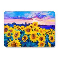 One Micron Compatible MacBook Pro Retina 13 Inch Case Plastic Pattern Hard Matte Case Shell Compatible MacBook Pro Retina 13.3 Inch No CD-ROM (Model: A1502/A1425)-Sunflower
