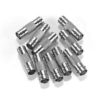Warmstor 10 Pack BNC Female to BNC Female CCTV Security Camera Adapter Coupler Straight Extender Connector