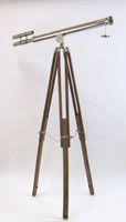 Griffith Astro Telescope in Chrome Plated Brass - 60 Inches Tall