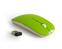 Wireless Mouse Fashion New Ultra Thin USB Optical Mouse 2.4G Receiver Super Slim Mouse Cordless Computer PC Laptop Desktop with DPI Switch