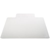 Deflecto SuperMat Clear Chair Mat, Medium Pile Carpet Use, Rectangle With Lip, Beveled Edge, 45 x 53 Inches (CM14233COM)