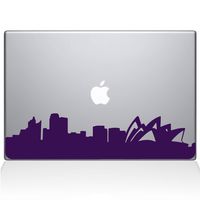 The Decal Guru 2300-MAC-15P-LAV Sydney City Skyline Decal Vinyl Sticker, Lavender, 15" MacBook Pro (2015 & Older)