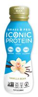 Iconic Protein Drinks, Vanilla Bean (12 Pack) | Low Carb Protein Shakes | Grass Fed, Lactose Free, Gluten Free, Non-GMO, Kosher | High Protein Drink | Keto Friendly