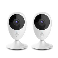 EZVIZ Mini O 720p HD Wi-Fi Home Video Monitoring Security Camera, Works with Alexa - Two Pack