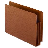 Pendaflex 95363 Heavy-Duty End Tab File Pockets, Straight Cut, 1 Pocket, Letter, Brown (Box of 10)