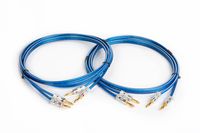 Harun Lite 10 Gauge Wire Speaker Cable W/ 2-Banana to 2-Banana Plugs, Pair Two Cables each (15 Ft)