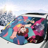Diamond Days Car Front Windshield Snow Ice Cover Frost Defense Winter Windshield Sunshade Sun Wind Shade Protector Waterproof All Weather