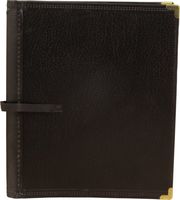 Deer River Deluxe Black Choral Folio with Hand Strap Black