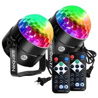 Party Lights Disco Ball Strobe Light Disco Lights 20 Colors Sound Activated Stage Light with Remote Control for Kids, Festival Celebration Birthday Xmas Wedding Bar Club Party