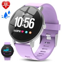 Fitness Tracker Smart Watch, Waterproof Fitness Watches with Blood Pressure Heart Rate Sleep Monitor Calorie Counter Message Call Reminder, Sport Watch Activity Tracker for Men Women Business Gifts
