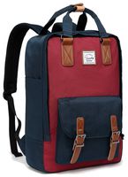 School Backpack for Men and Women,VASCHY Unisex Vintage Water Resistant Casual Daypack Rucksack Bookbag for College Fits 15inch Laptop Backpack Navy