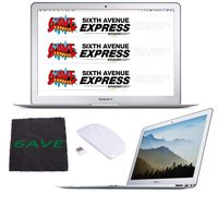 Apple 13" MacBook Air, 1.8GHz Intel Core i5 Dual Core Processor, 8GB RAM, 256GB SSD, Mac OS, Silver, MQD42LL/A Bundle (Refurbished)