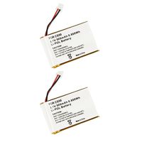 2 Pack Replacement 65358-01 Battery for Plantronics Wireless Headsets CS55, CS50, CS60, HL10, CS60, CS50-USB (500mAh, 3.7V)