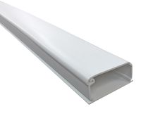 Electriduct Extra Large Latching Cable Raceway - 2" x 1" Channel (2100 Series) - 5 Feet - 3 Sticks - 15 Feet Total Length - White