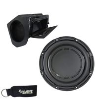 SSV Works RZ4-GB10U Enclosure Compatible with Polk Audio DB1042SVC 10" Sub, Fits 19+ Polaris RZR Turbo S and XP1000