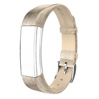 SWEES Genuine Leather Bands Compatible with Alta & Alta HR, Genuine Leather Band with Buckle Replacement Wristband Small & Large Women Men, Silver, Gold, Black, Brown, Pink, Grey