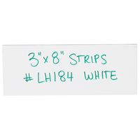 Top Pack Supply Warehouse Labels, Magnetic Strips, 3" x 8", White (Pack of 25)
