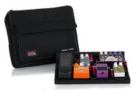 Gator Cases Guitar Effects Pedal Board with Tote Bag, Velcro Surface, and G-BUS Multi-Output Power Supply; Standard Size: 16.5" x 12" (GPT-BL-PWR)