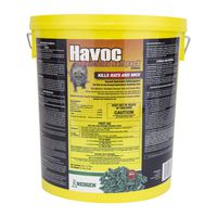 Neogen Havoc 116372 Rodenticide Bait Place Packs, Ready-To-Use Pallets For Control Of Norway Rats, Roof Rats and House Mice, 0.005% Brodifacoum, 40 x 2 x 50g