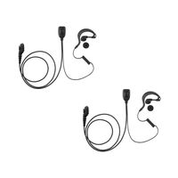 2 Pack Maxtop AEH1003-H5 G-Sharp Earhanger Earphone for Hytera HYT PD700 PD700G PD708 PD702G PD780 PD780G PD788 PD782