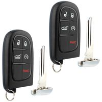 Key Fob fits 2014-2018 Jeep Cherokee / 2013-2017 Ram 2015 2016 Keyless Entry Remote (GQ4-54T), Set of 2