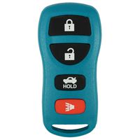 qualitykeylessplus Teal Remote Replacement 4 Button Keyless Entry FCC ID: KBRASTU15 Free KEYTAG