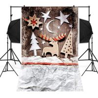 Iusun Christmas Backdrops For Photography, Christmas Backdrops Snowman Vinyl 3x5FT Lantern Background Photography For Studio Movies Photo Bars Parties (A)