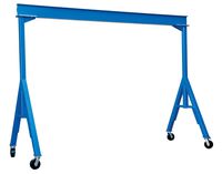 Vestil FHS-4-10 Fixed Height Steel Gantry Crane, 4000 lbs Capacity, 10' Length x 8" Height Beam