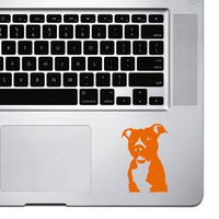 StickAny Palm Series Pit Bull Sticker for MacBook Pro, Chromebook, and Laptops (Orange)