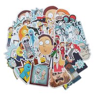 Rick Laptop Stickers Vinyl for Water Bottle Skateboard Guitar Suitcase Door Motorcycle Car Party Bags Phone Case DIY Decoration Waterproof Graffiti Unique Decal (35PCS)