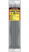 Pro Tie GY14SD100 14.6-Inch Gray Standard Duty Color Cable Tie, Gray Nylon, 100-Pack
