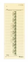 Adams Time Cards, Weekly, 1-Sided, Numbered Days, 3-3/8" x 9", Manila, Green Print, 200-Count (9656-200)