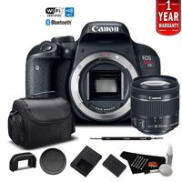 Canon EOS Rebel T7i Digital SLR Camera with 18-55mm Lens 1894C002 - Starter Bundle