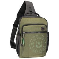 Vanlison Sling Bag Laptop Backpack Cross Body Messenger Bag Shoulder Backpack Travel Large Green